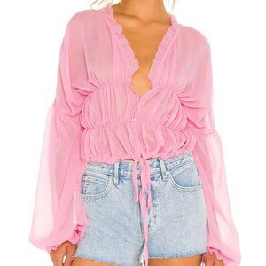 Revolve SNDYS Bali Top - M - Baby Pink